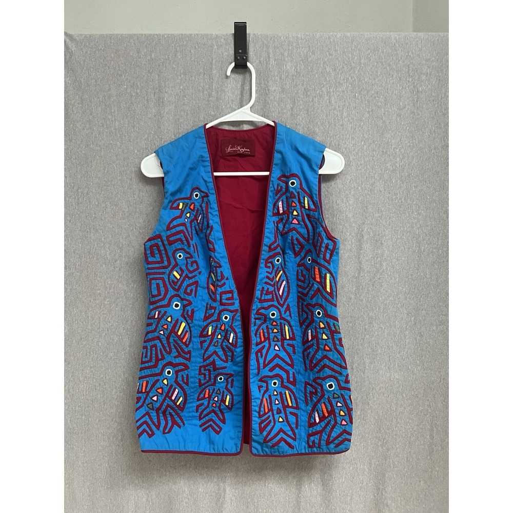 Laurice Keyloun New York Sz S Womens Native Abstract Vest Colorful Unique